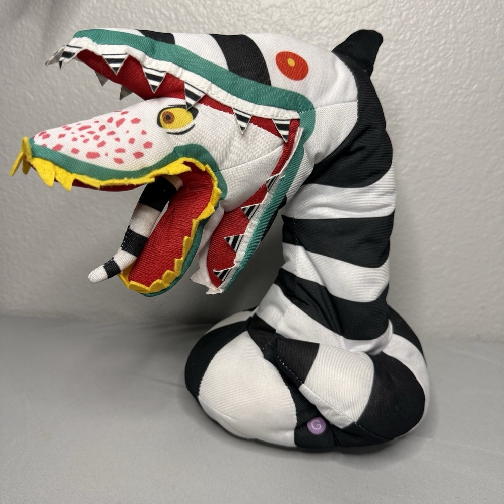 Gemmy Beetlejuice Sandworm Plush Halloween Greeter Decoration Animatronic WORKS
